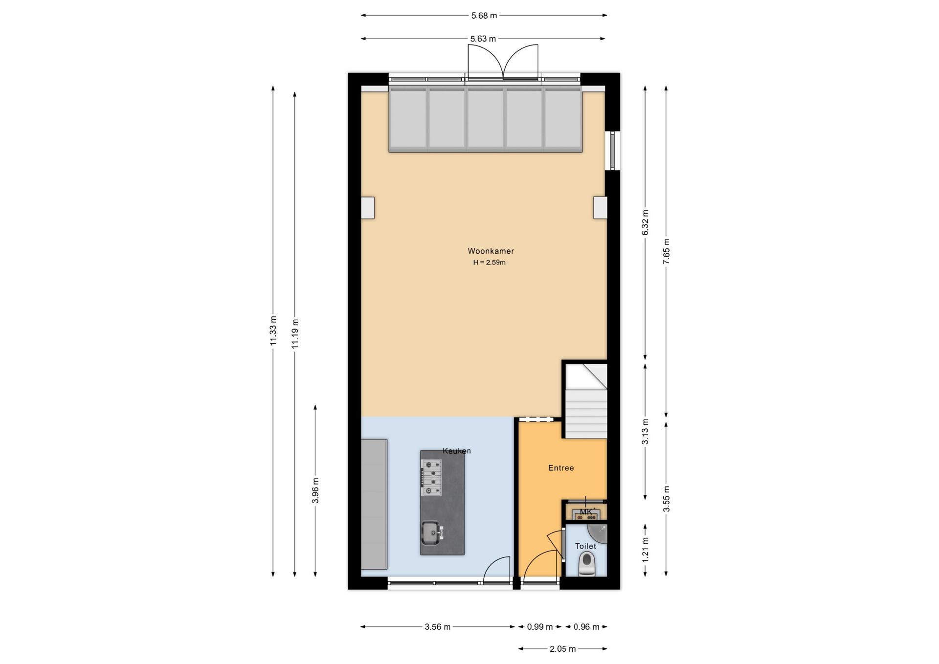 Karveel 56 26 - 8242 CP - lelystad-plattegrond-4
