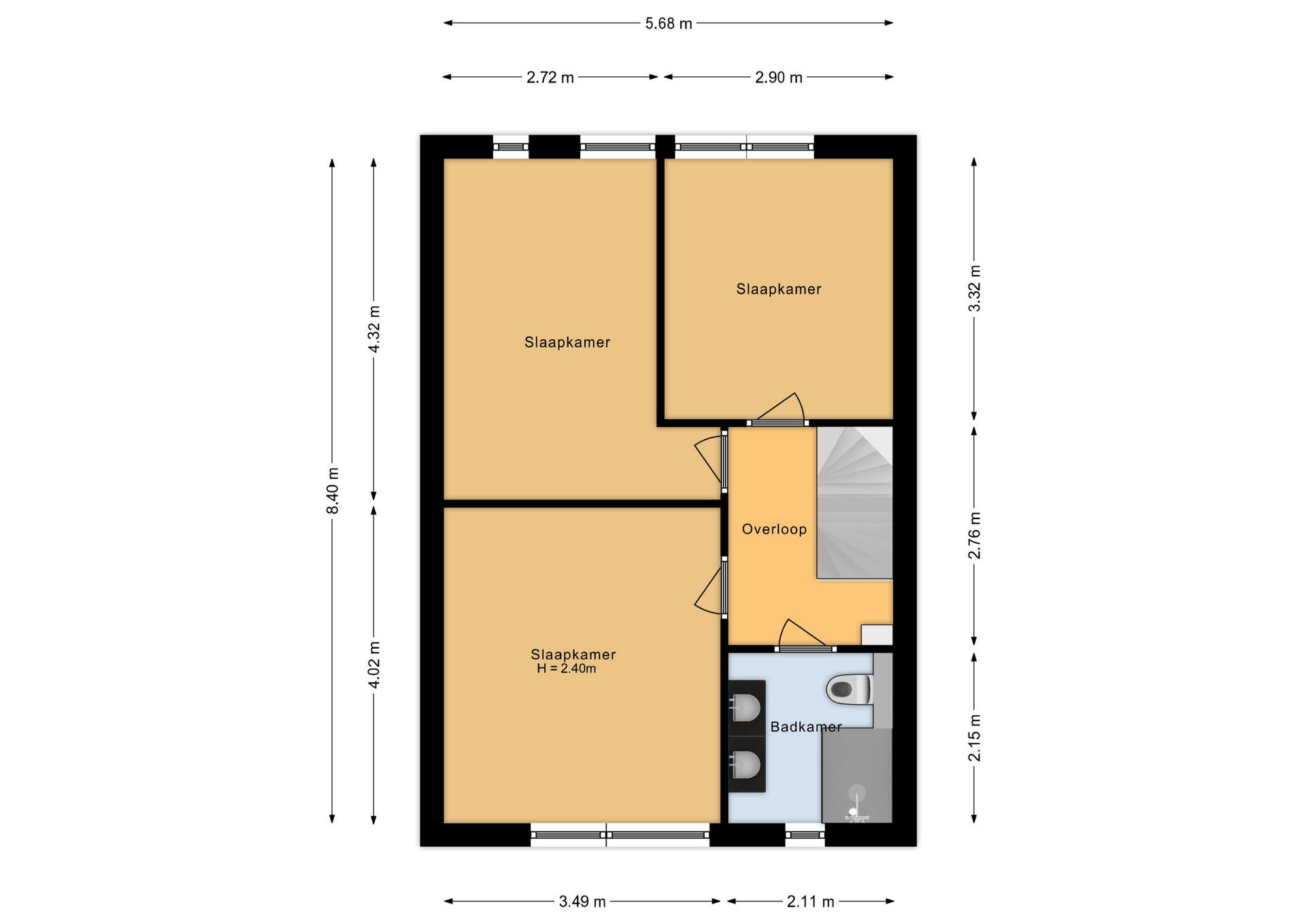 Karveel 56 26 - 8242 CP - lelystad-plattegrond-5