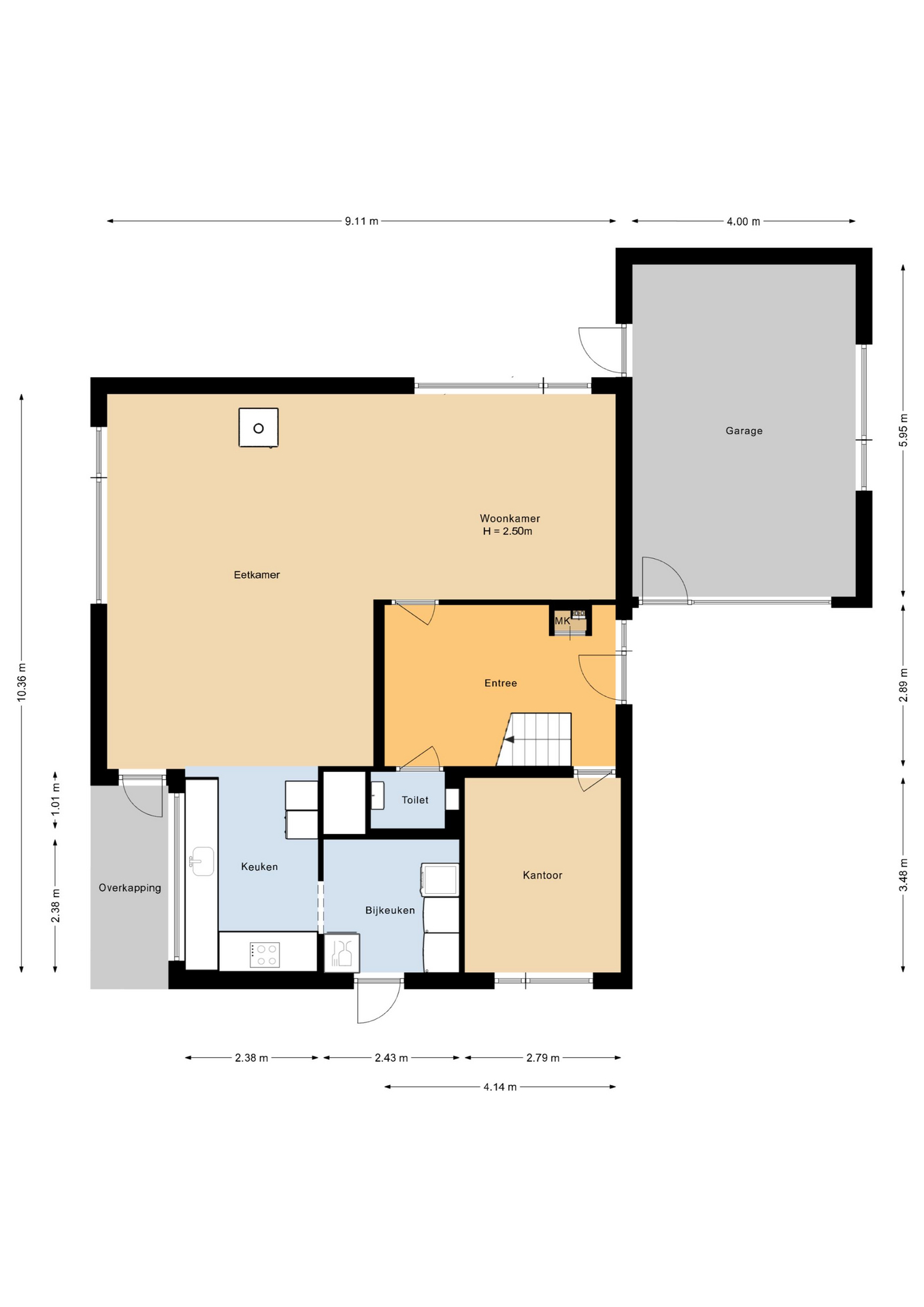 Buitenplaats 9 - 8212 AA - lelystad-plattegrond-1