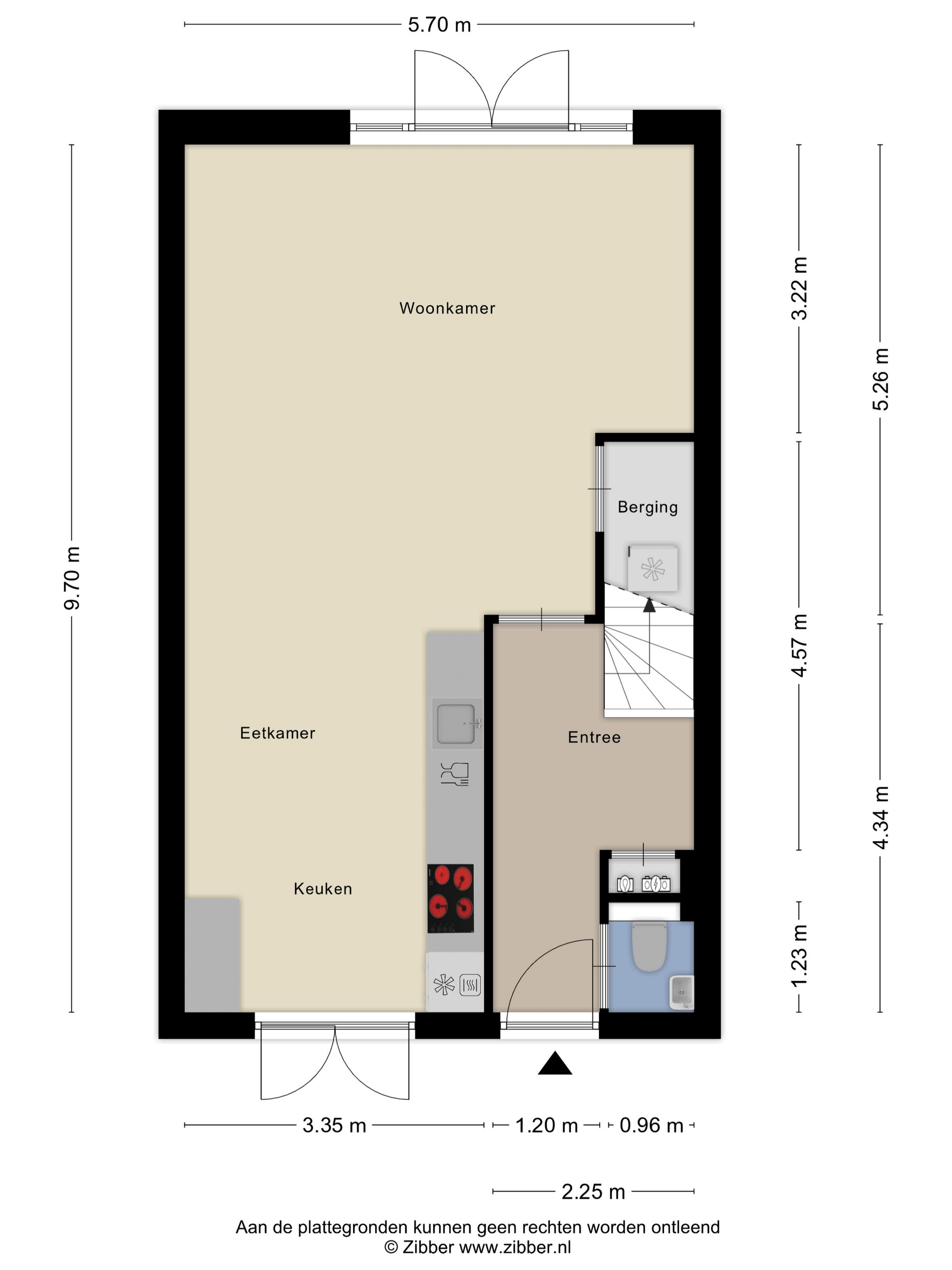 Wolfspootstraat 9 - 8245 JS - lelystad-plattegrond-1