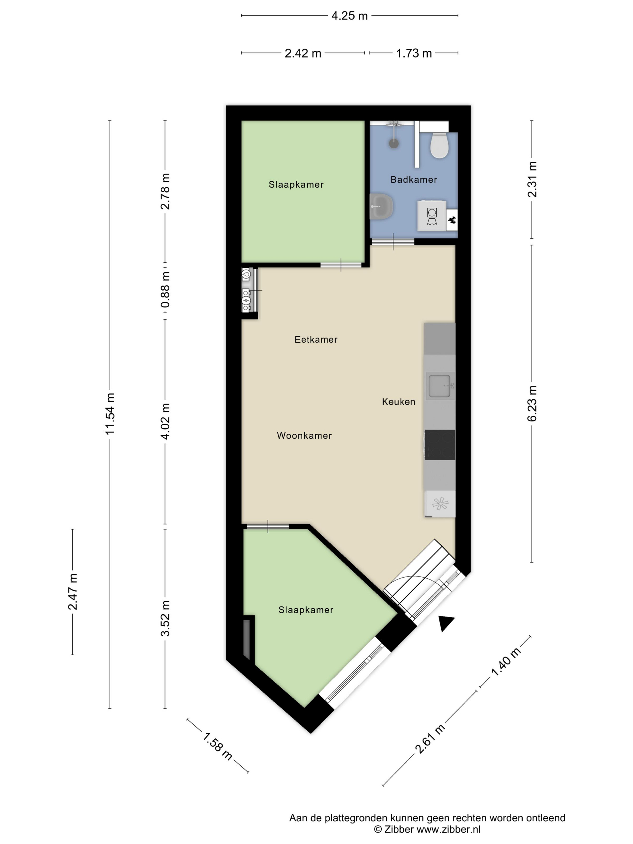 De stelling 12 24 a - 8232 EE - lelystad-plattegrond-1