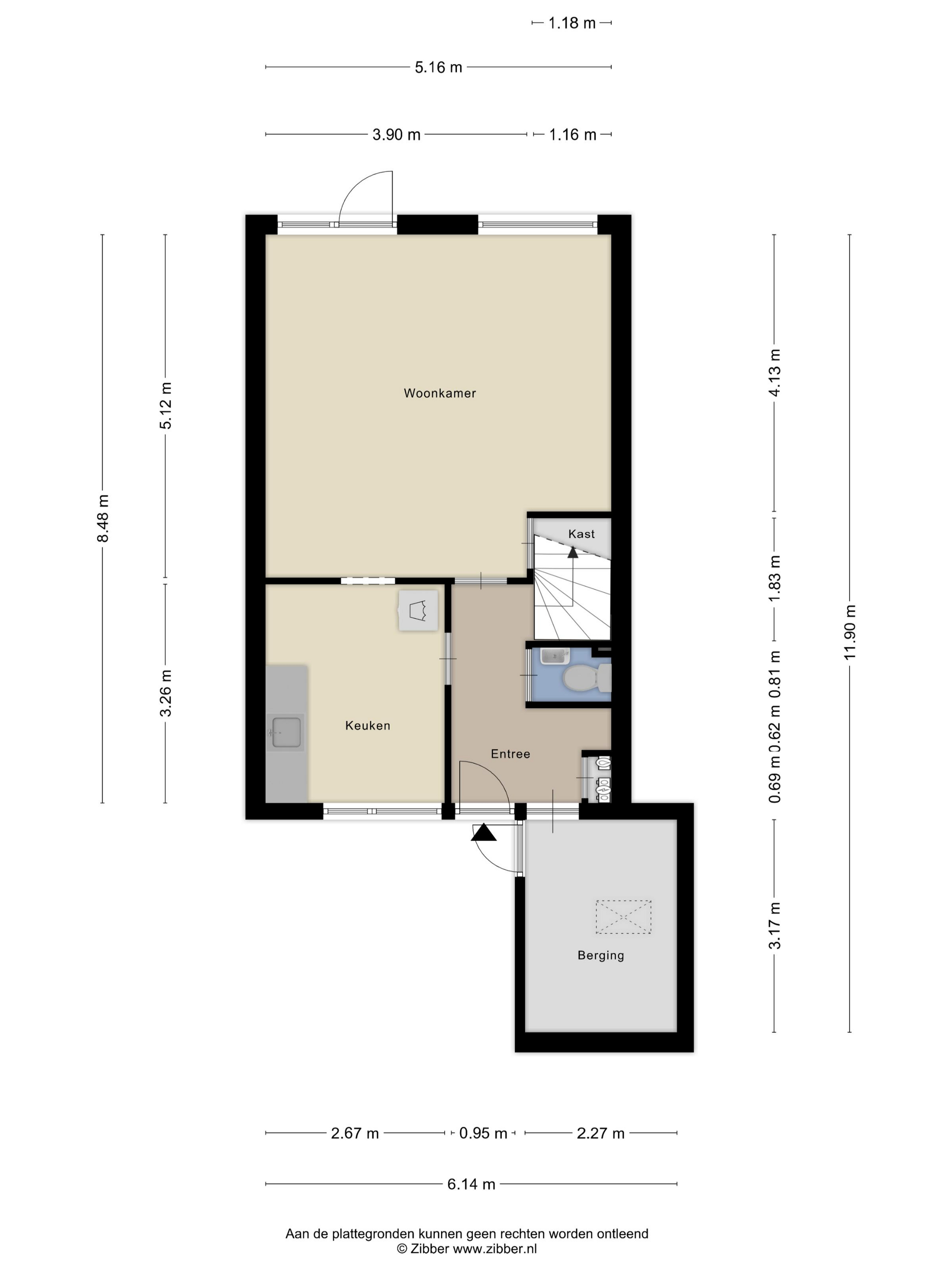 Punter 47 10 - 8242 GH - lelystad-plattegrond-1