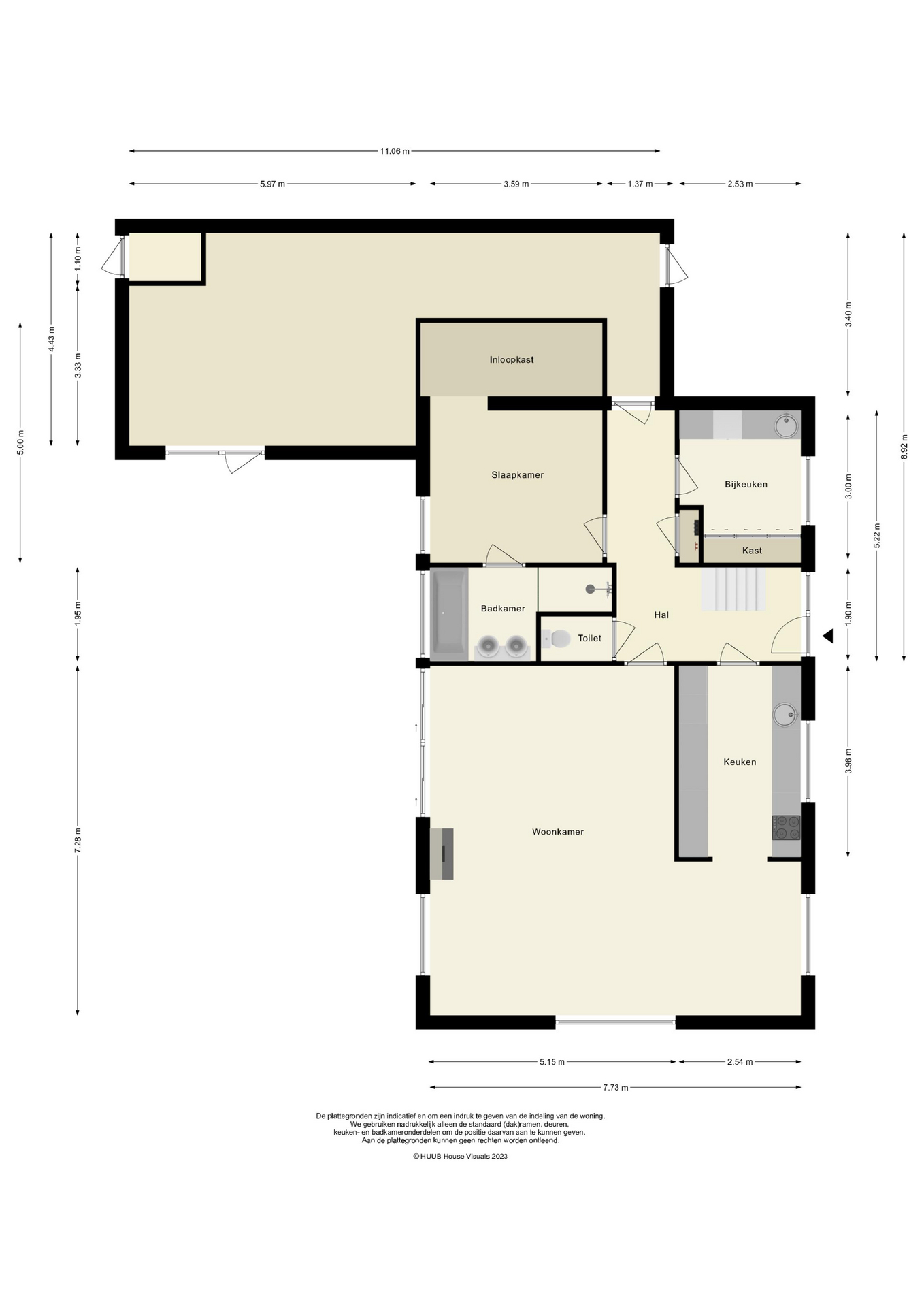 Buitenplaats 6 - 8212 AH - lelystad-plattegrond-1