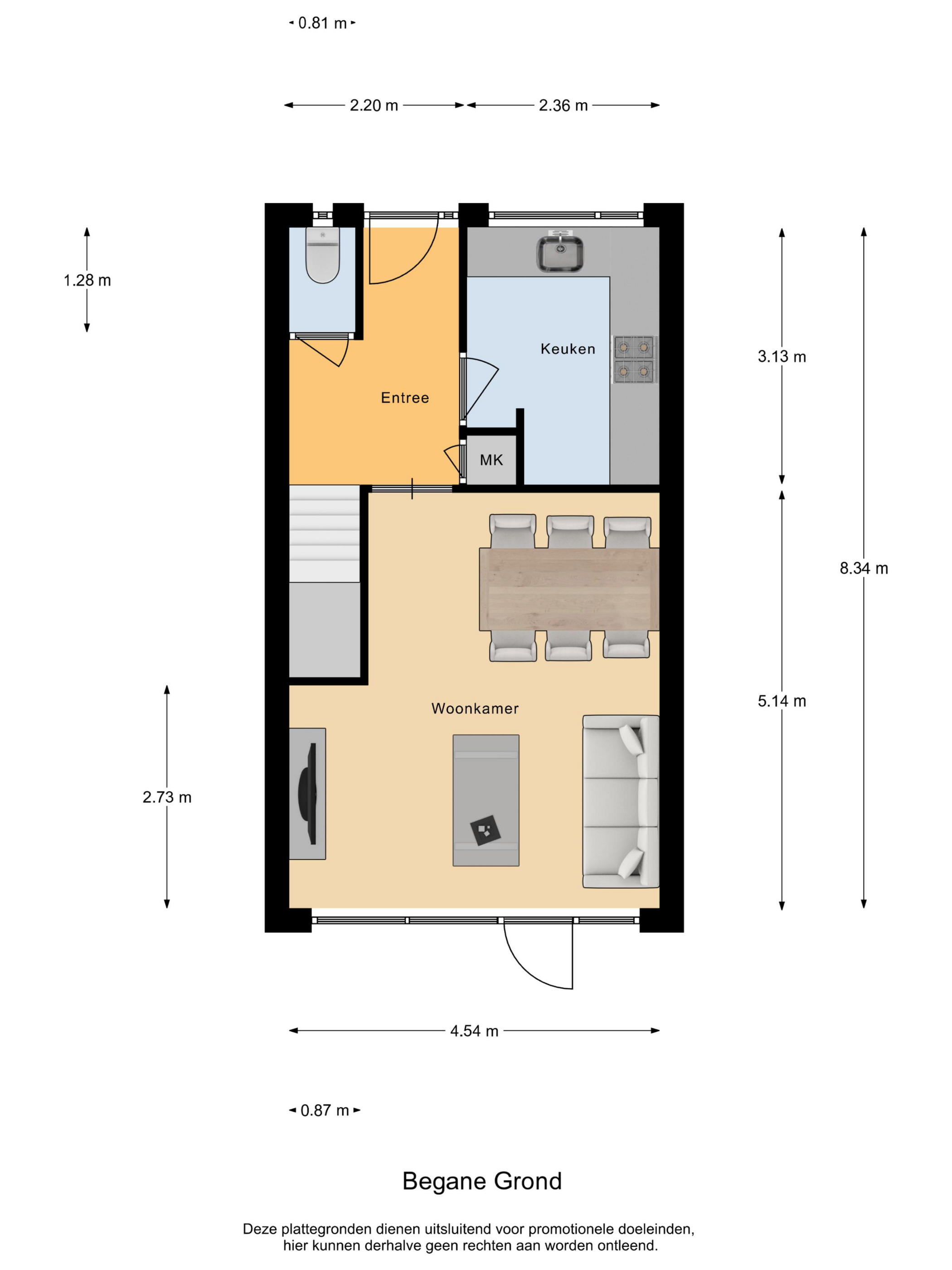 Beukenhof 75 - 8212 EG - lelystad-plattegrond-1