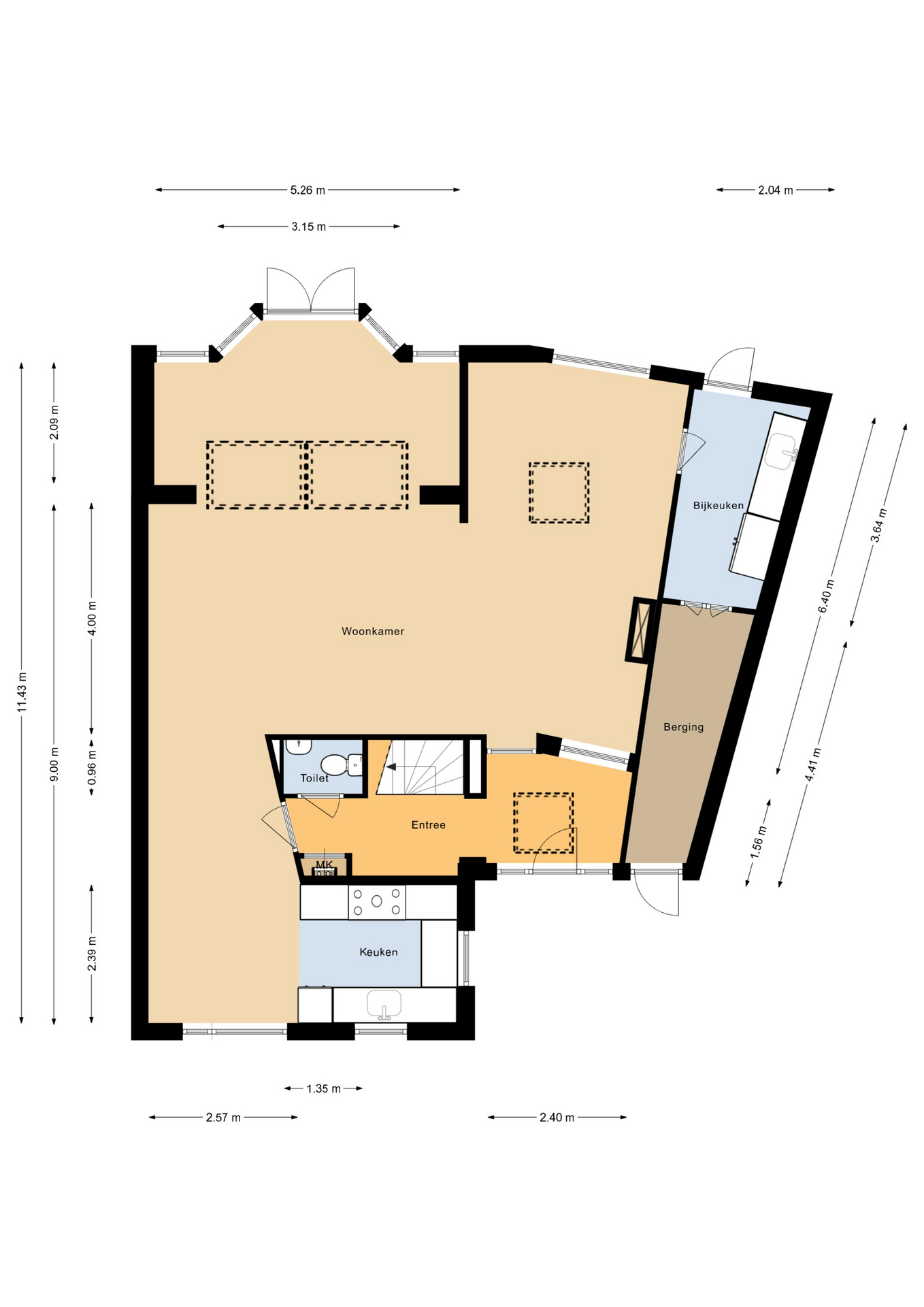 Stadseiland 54 - 8243 HV - lelystad-plattegrond-1