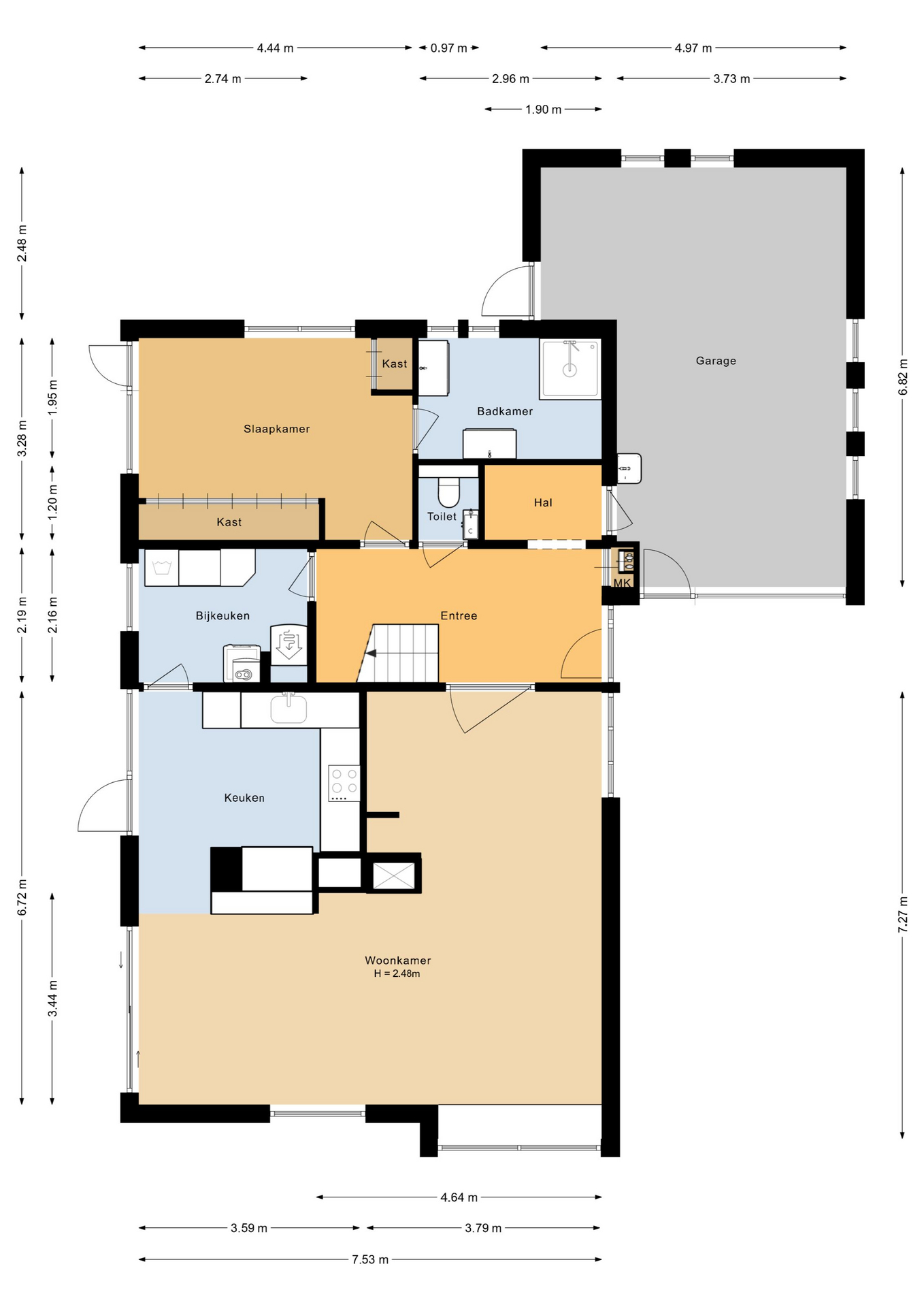 Boeier 01 3 - 8242 CB - lelystad-plattegrond-1