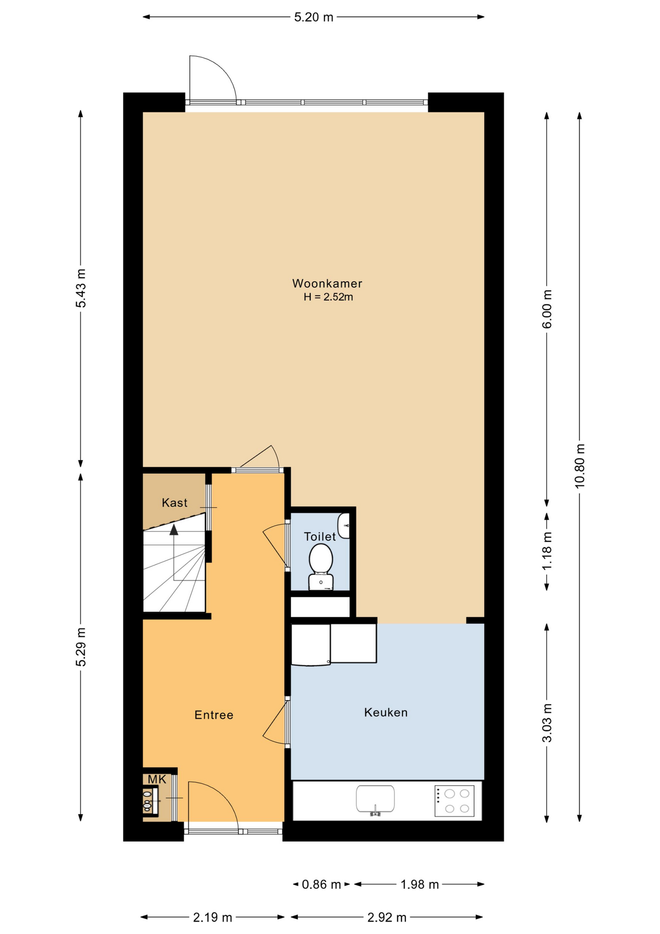 Botter 11 20 - 8232 JL - lelystad-plattegrond-1