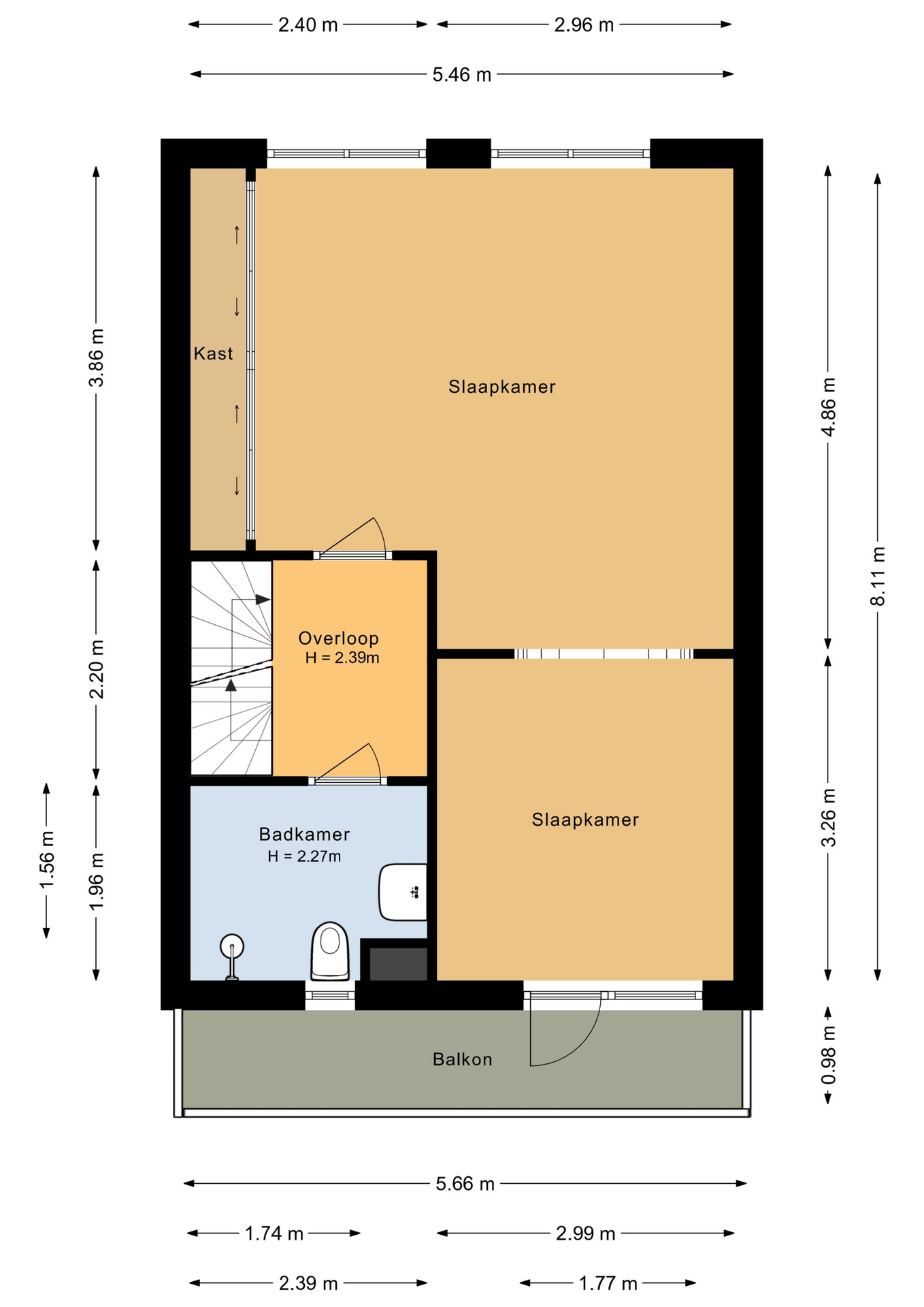 Botter 33 41 - 8243 KN - lelystad-plattegrond-2
