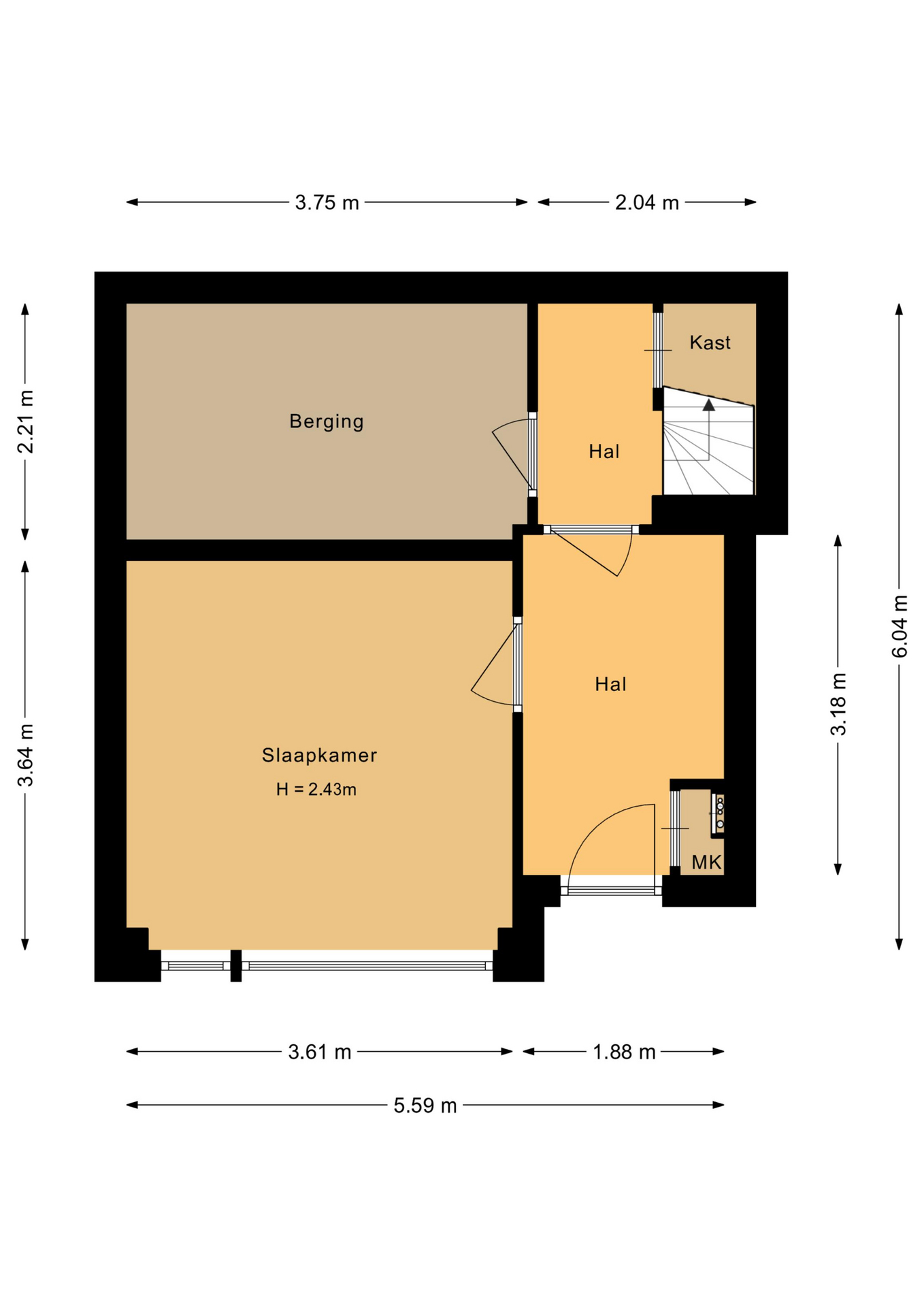 Cannenburch 24 - 8226 RR - lelystad-plattegrond-1