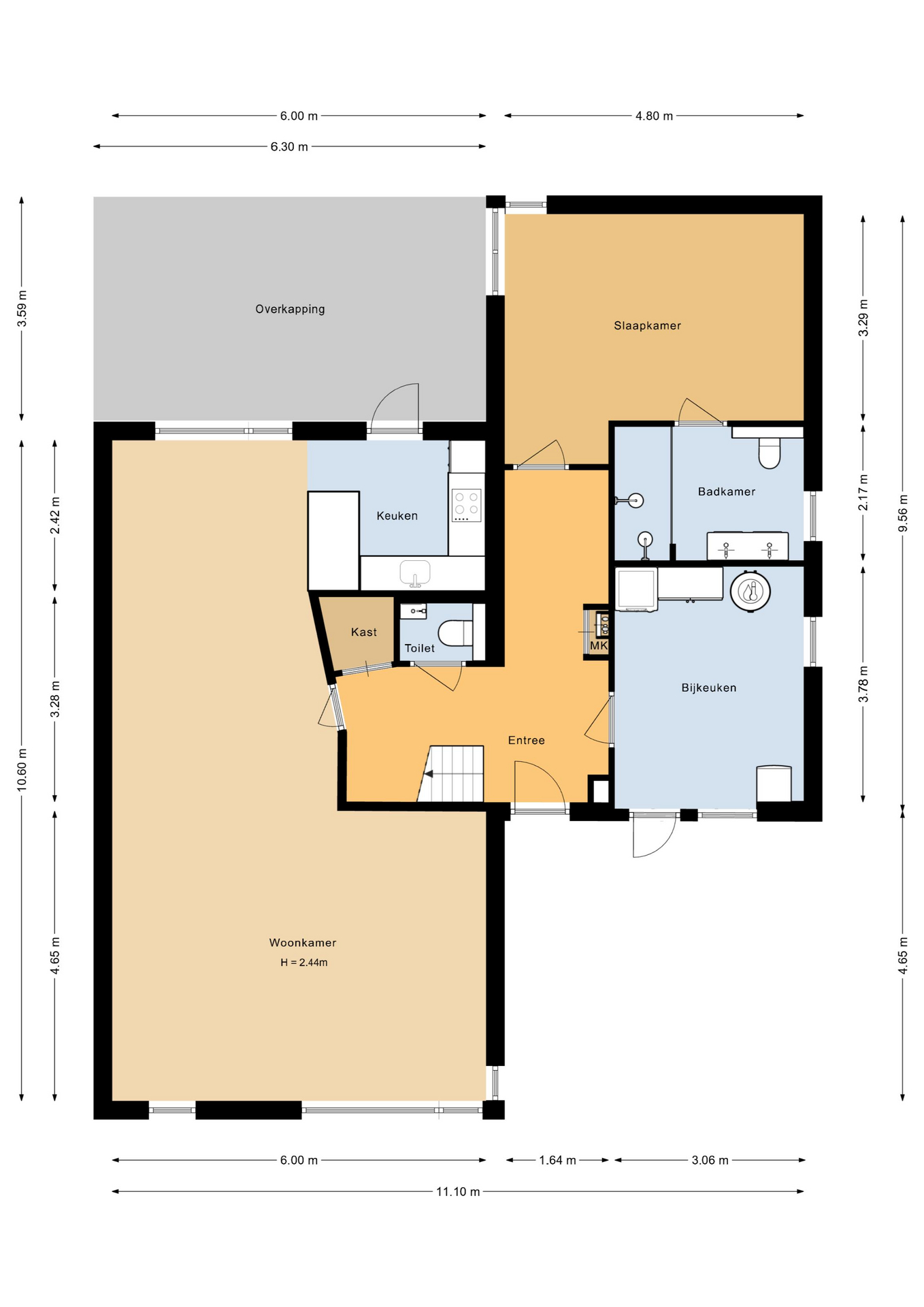 Den alerdinck 5 - 8226 RC - lelystad-plattegrond-1