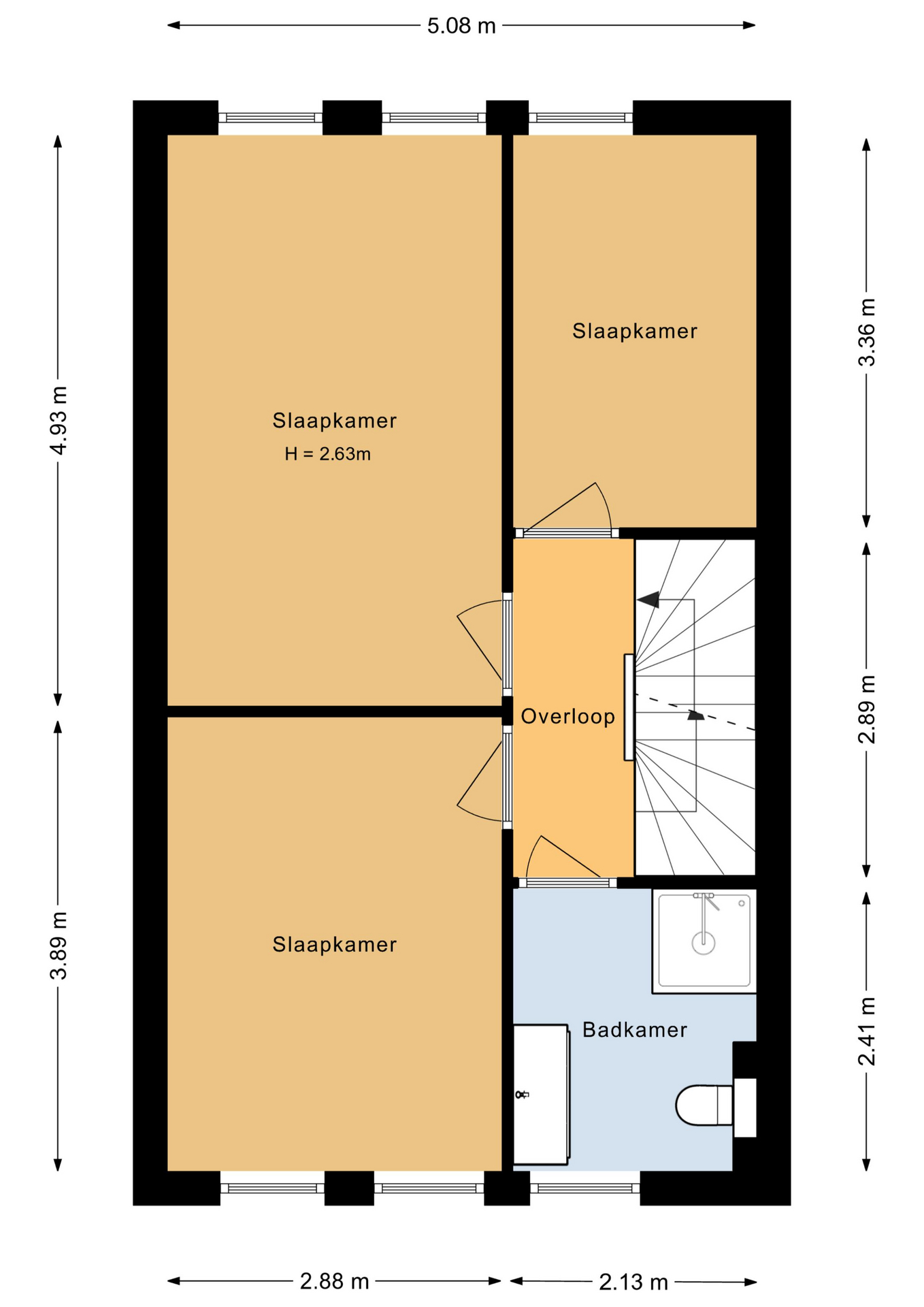 Doerianstraat 33 - 1336 NP - almere-plattegrond-2