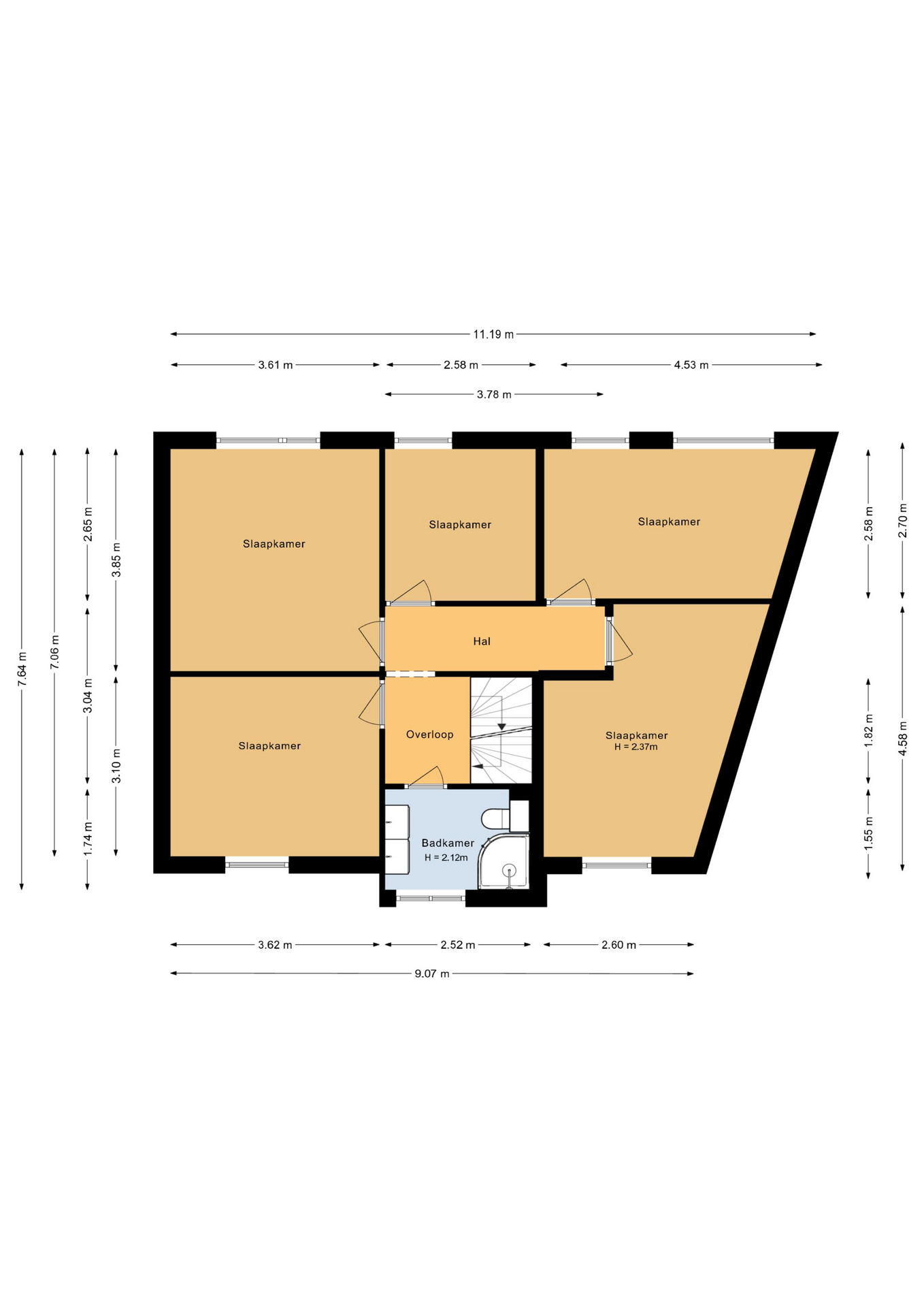 Griend 14 25 - 8225 VA - lelystad-plattegrond-2