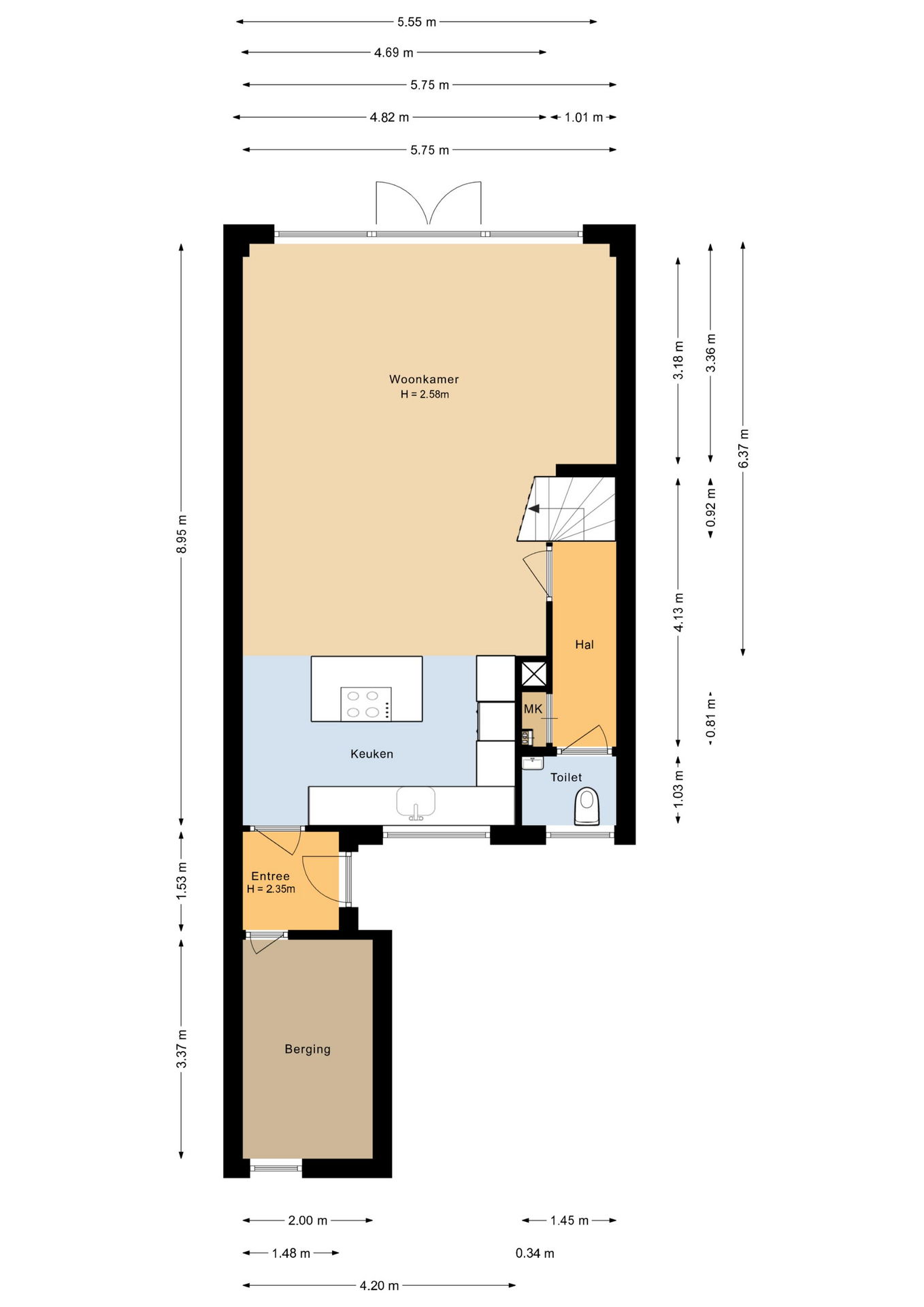 Galjoen 22 10 - 8243 MA - lelystad-plattegrond-1
