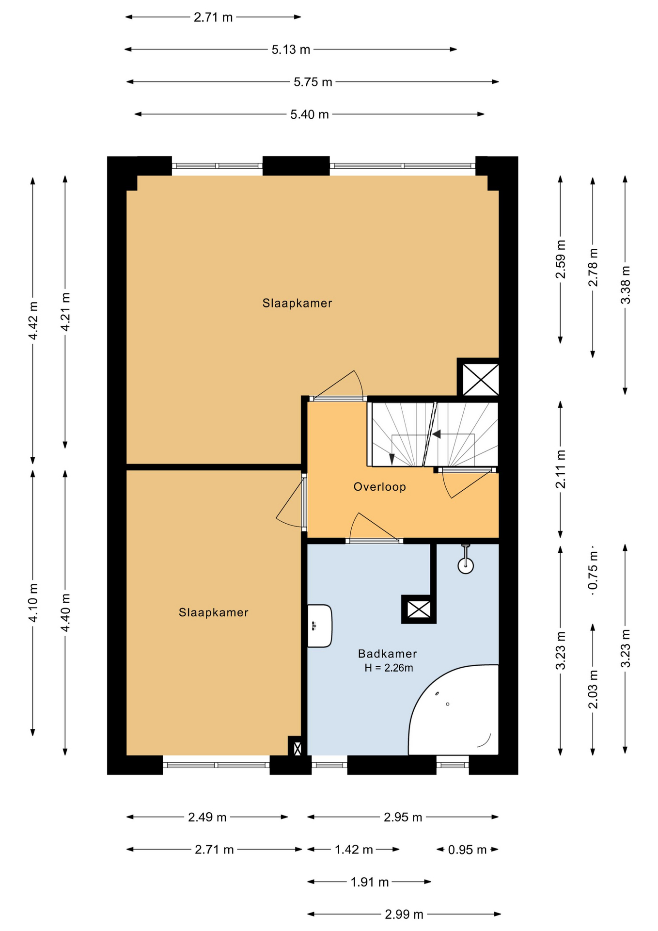 Galjoen 22 10 - 8243 MA - lelystad-plattegrond-2