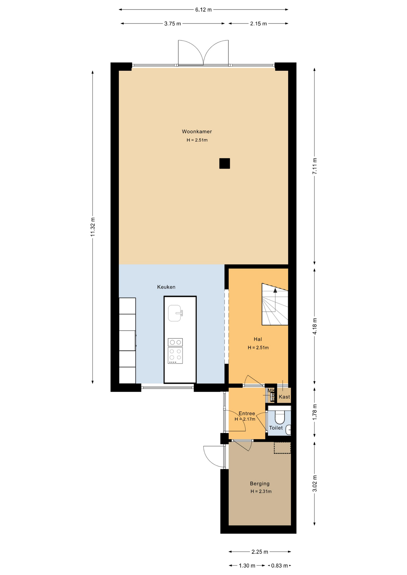 Hofstede 1 - 8212 WB - lelystad-plattegrond-1