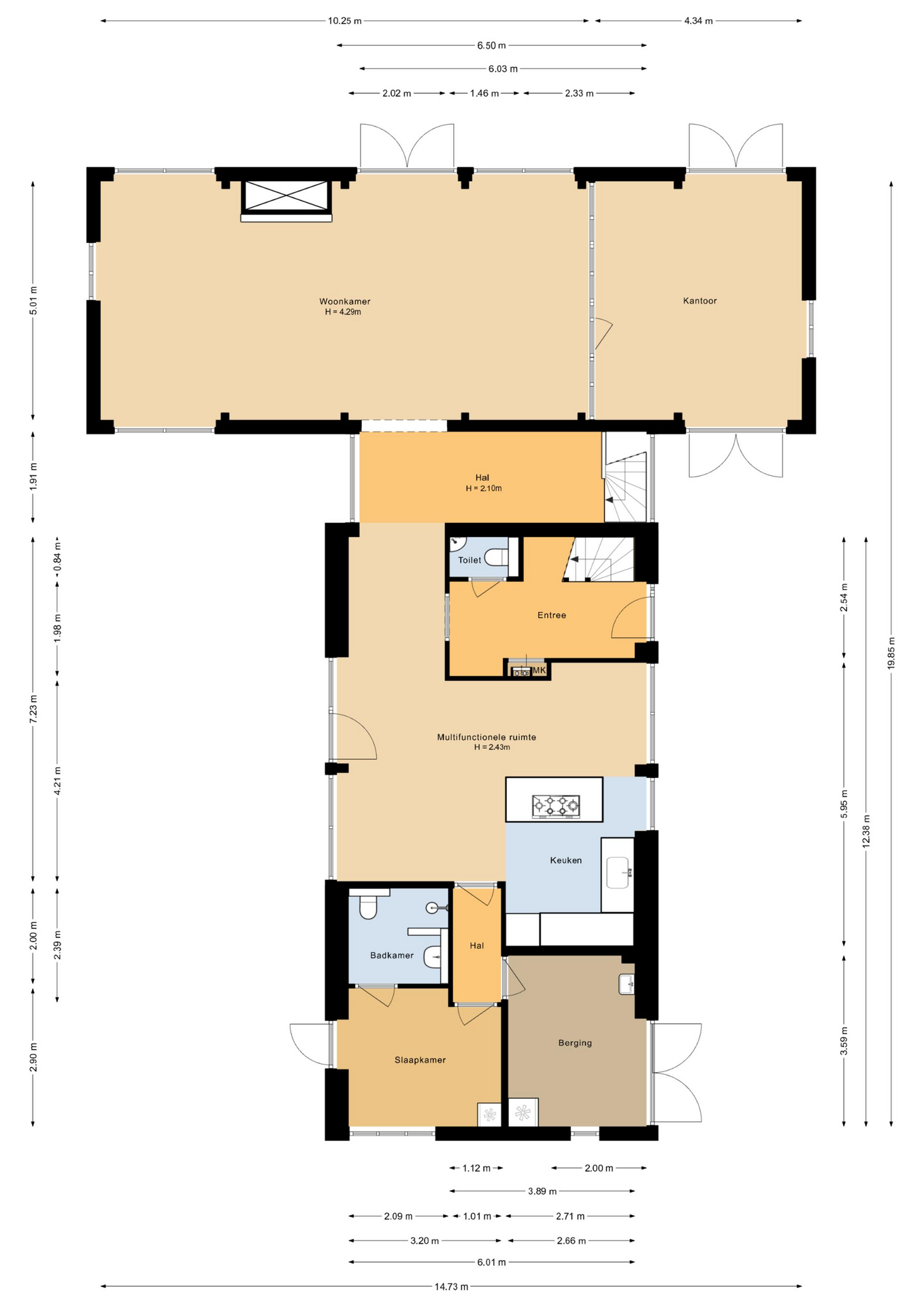 Hollandse hout 262 - 8244 GL - lelystad-plattegrond-1