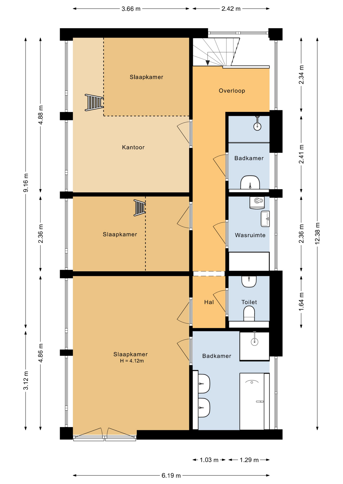 Hollandse hout 262 - 8244 GL - lelystad-plattegrond-2