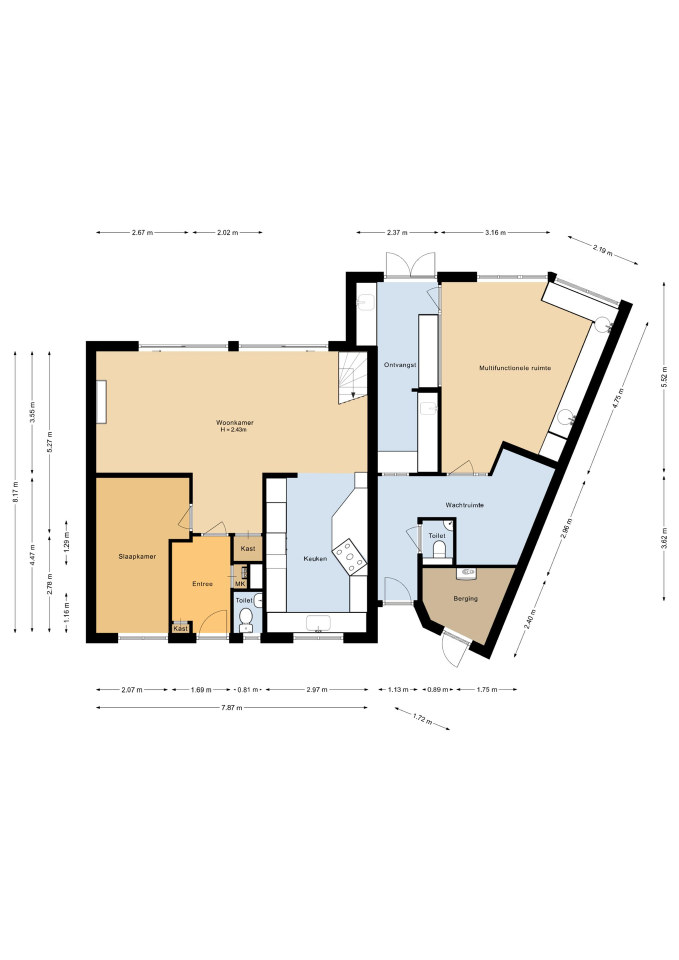 Jol 33 3 - 8243 HD - lelystad-plattegrond-1