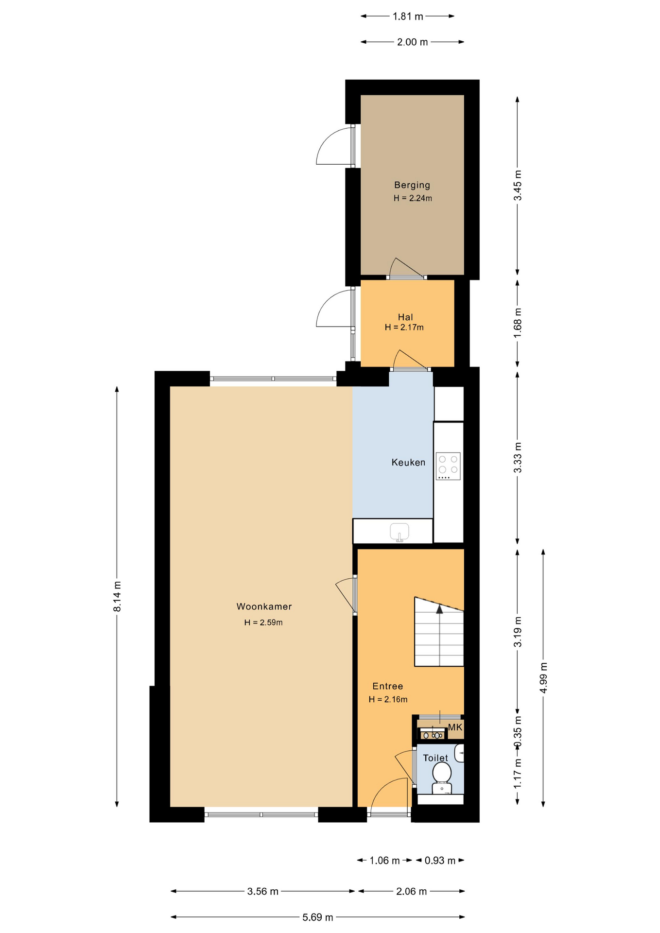 Karveel 60 20 - 8242 WK - lelystad-plattegrond-1