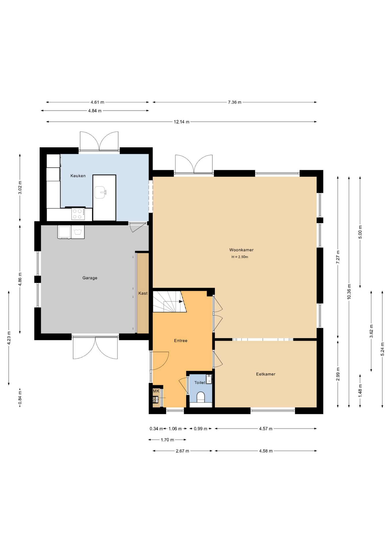 Kempen 10 - 8245 GK - lelystad-plattegrond-1