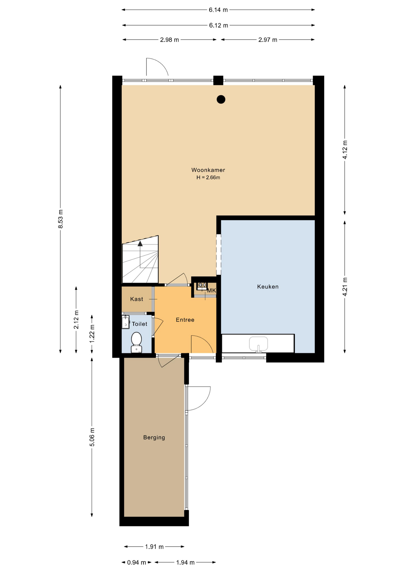 Kreek 57 - 8212 XC - lelystad-plattegrond-1