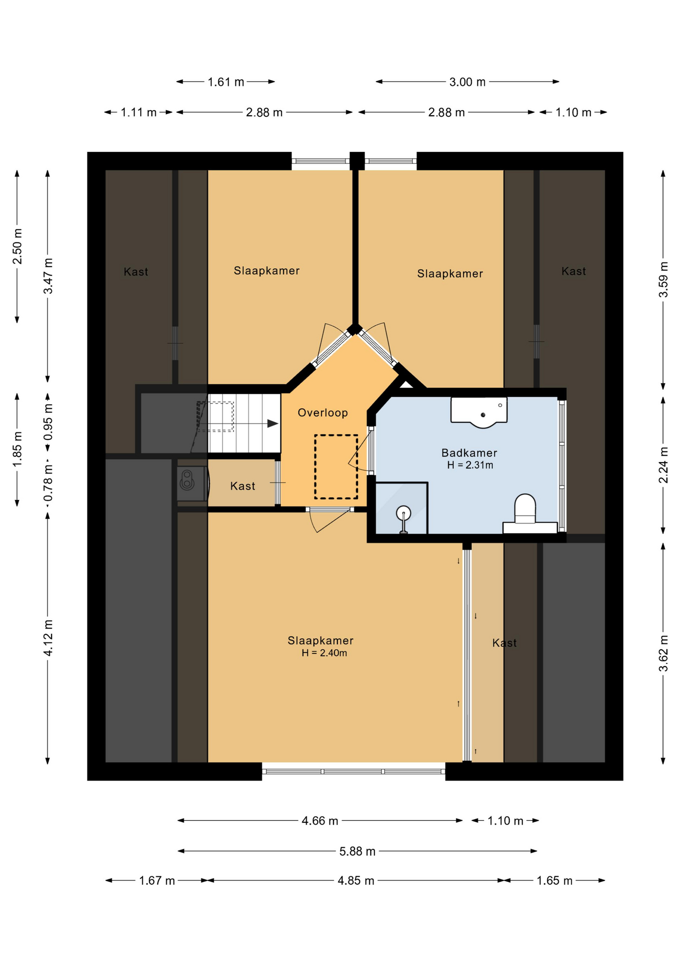 Langevelderslag 80 - 8223 PE - lelystad-plattegrond-2