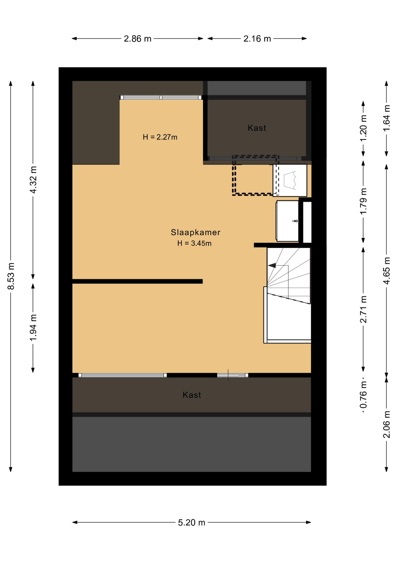 Punter 14 33 - 8242 DD - lelystad-plattegrond-3