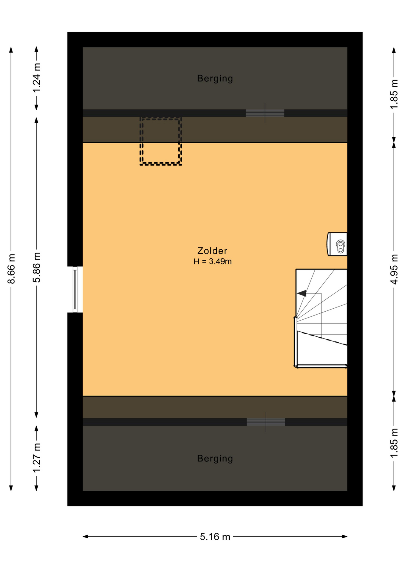 Punter 40 28 - 8242 GA - lelystad-plattegrond-3