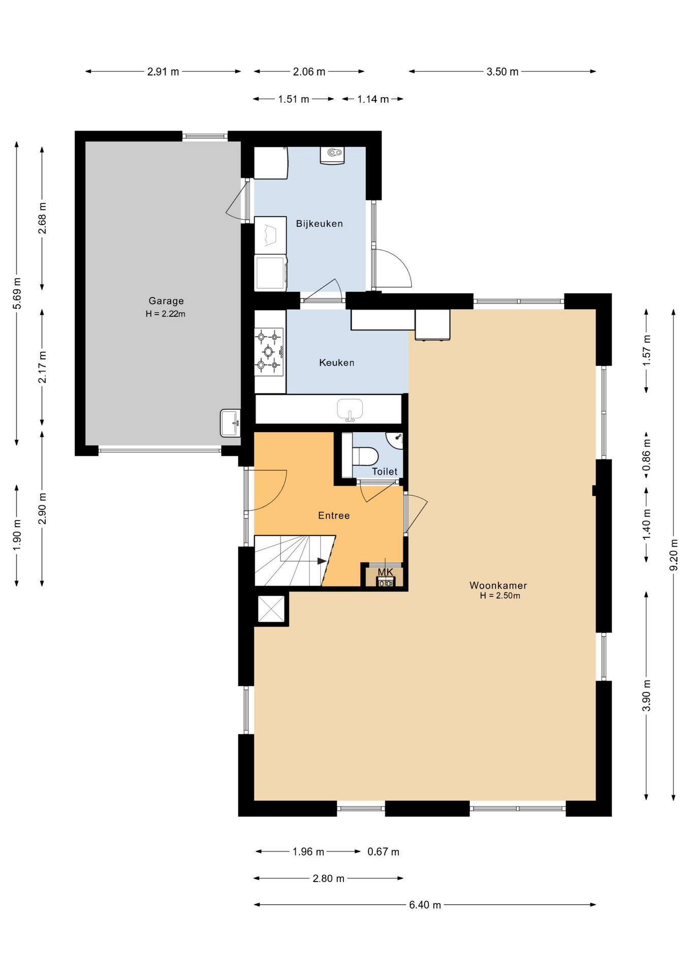 Schoener 44 7 - 8243 XJ - lelystad-plattegrond-1
