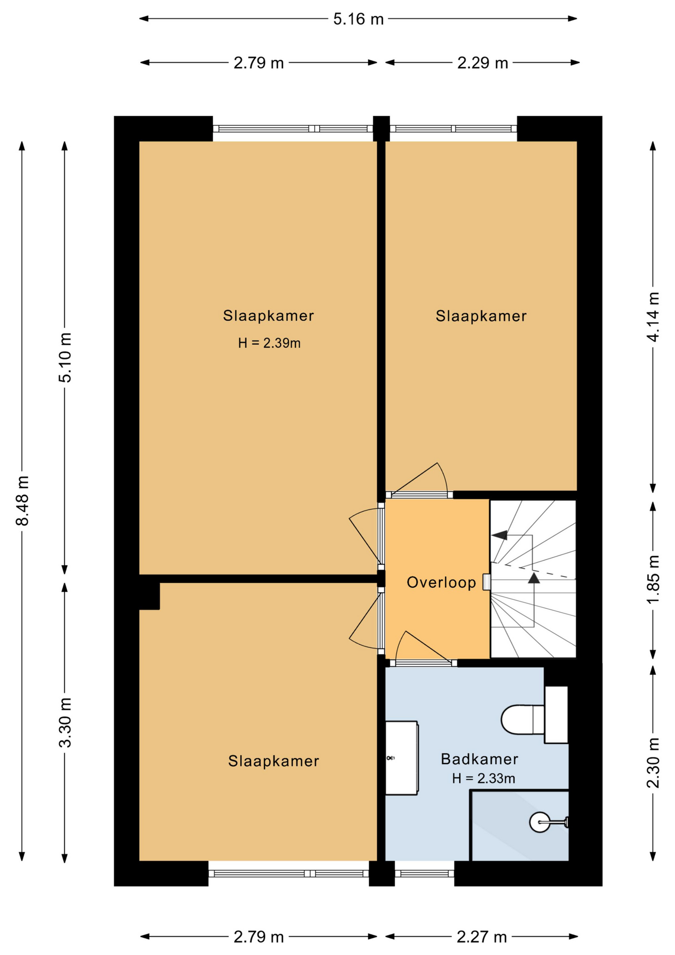 Schouw 48 64 - 8232 BC - lelystad-plattegrond-2