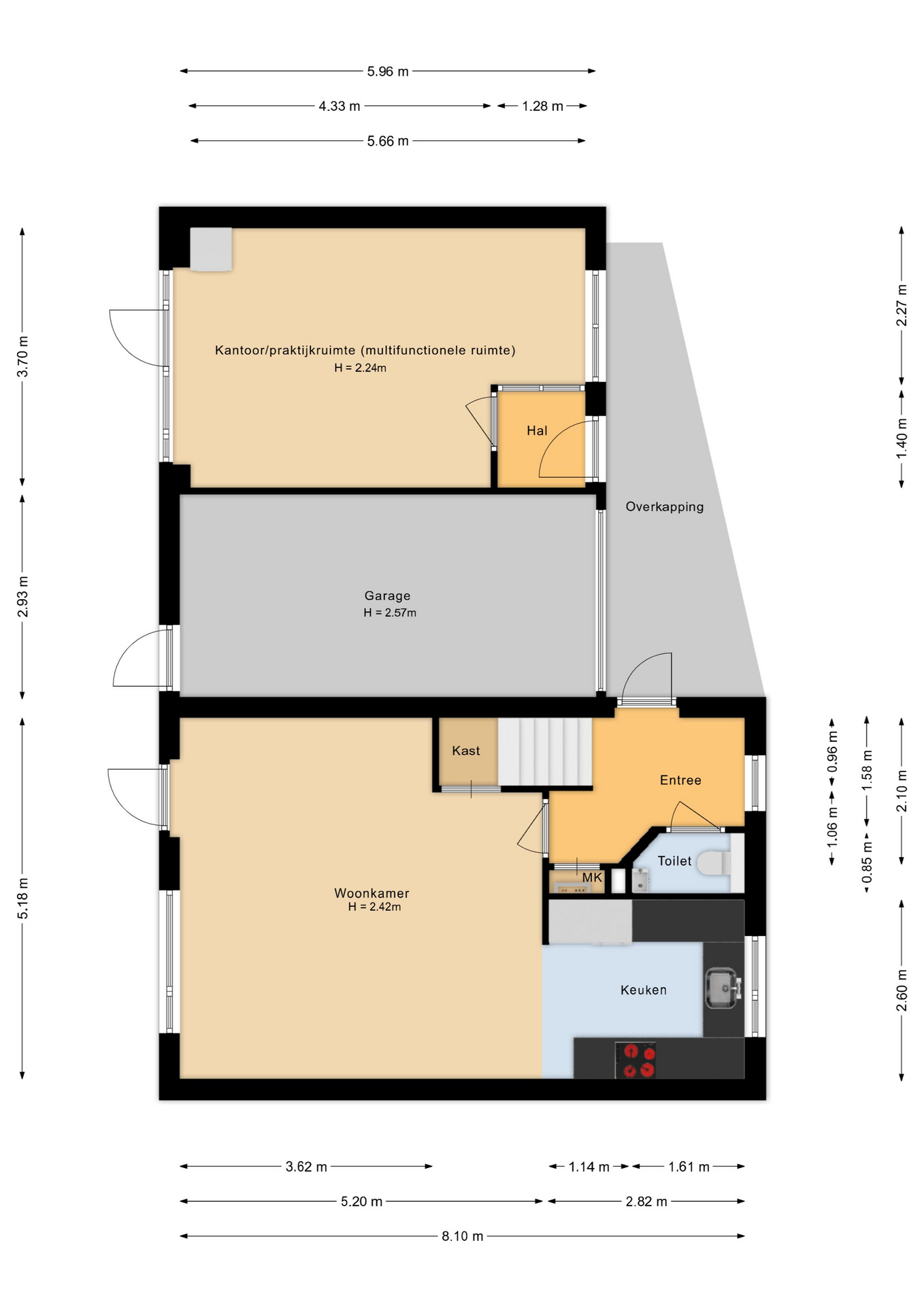 Vossemeerstraat 31 - 8226 HT - lelystad-plattegrond-1
