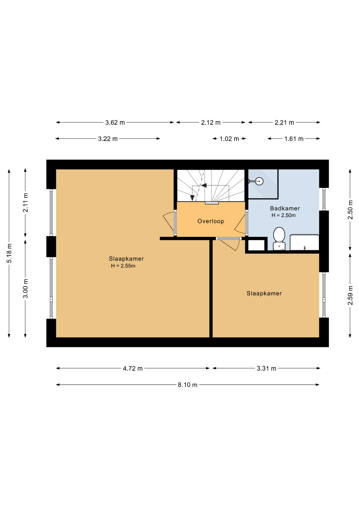 Vossemeerstraat 31 - 8226 HT - lelystad-plattegrond-2