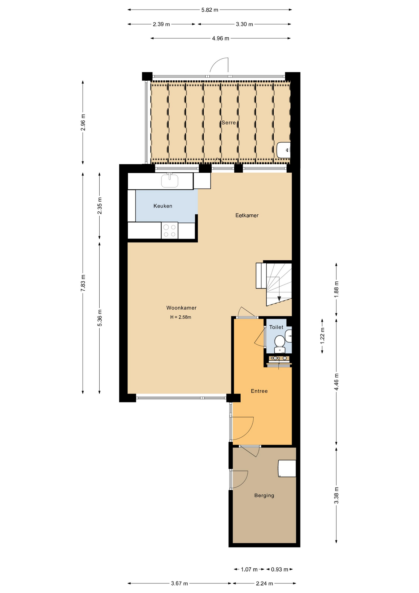 Wijngaard 220 - 8212 CN - lelystad-plattegrond-1