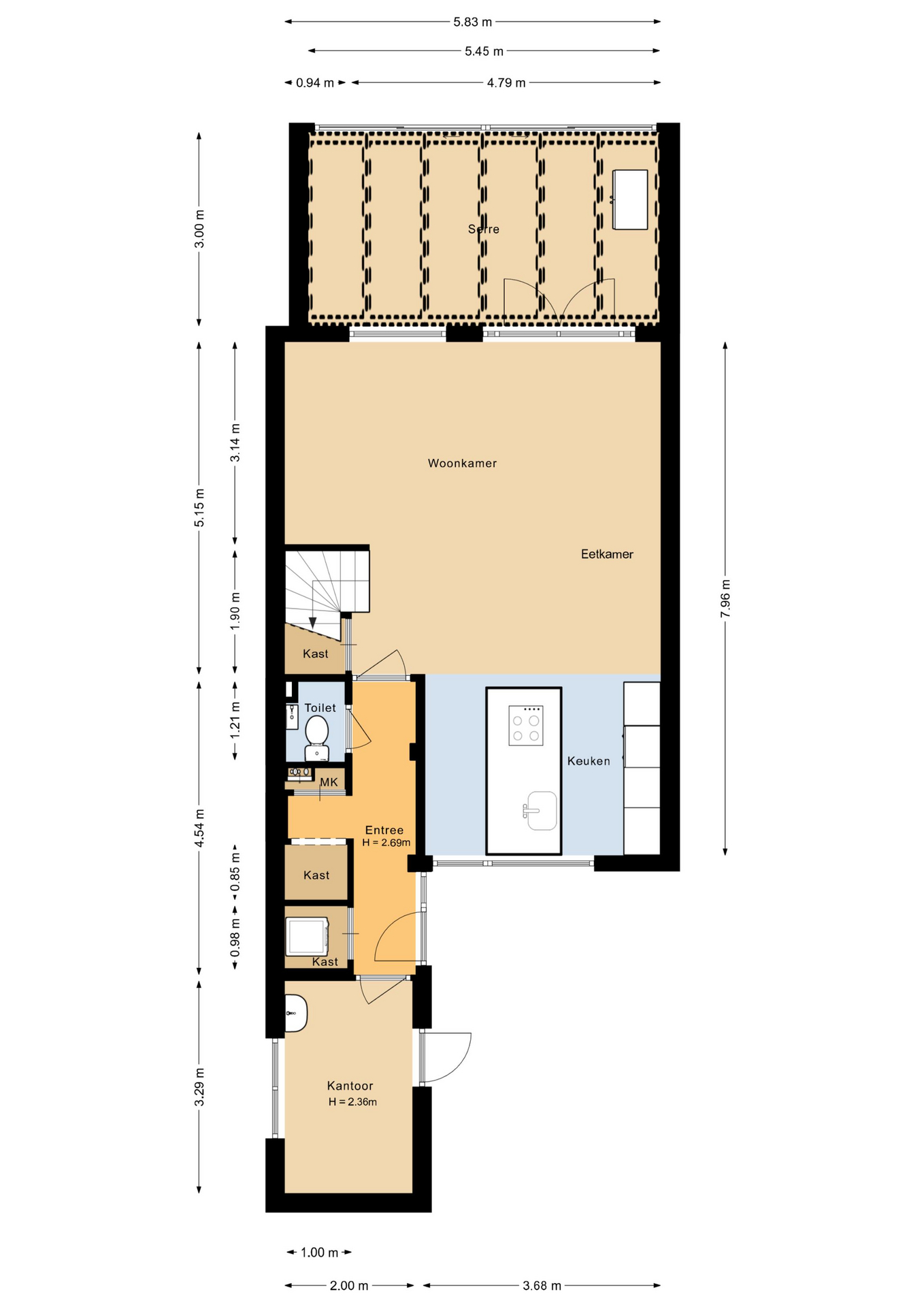 Wijngaard 223 - 8212 CN - lelystad-plattegrond-1