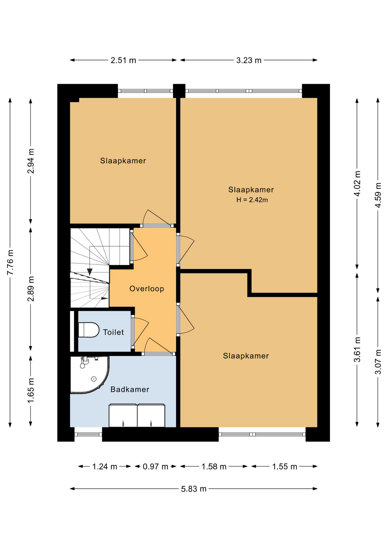 Wijngaard 73 - 8212 CD - lelystad-plattegrond-2