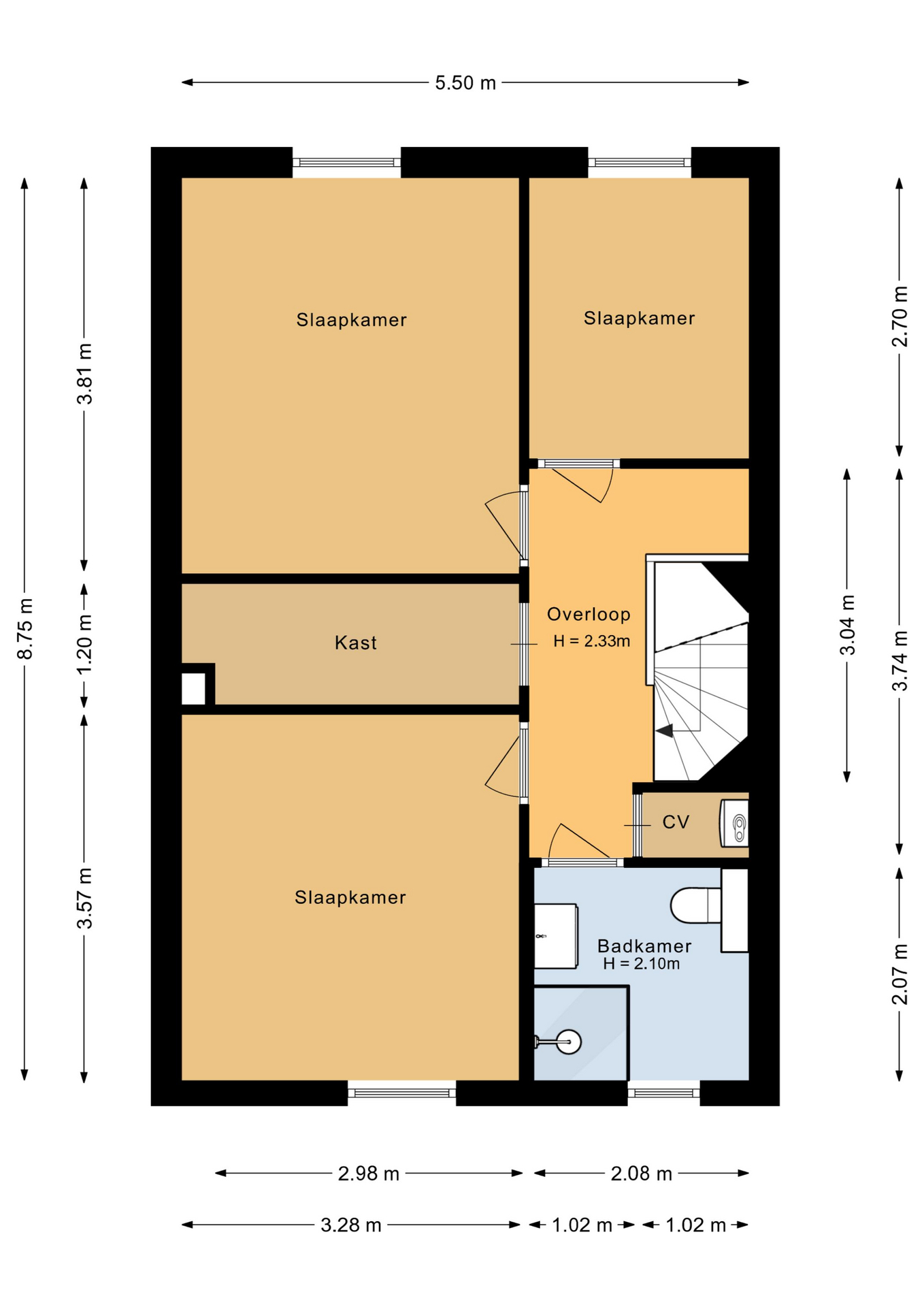 Wold 23 10 - 8225 BC - lelystad-plattegrond-2